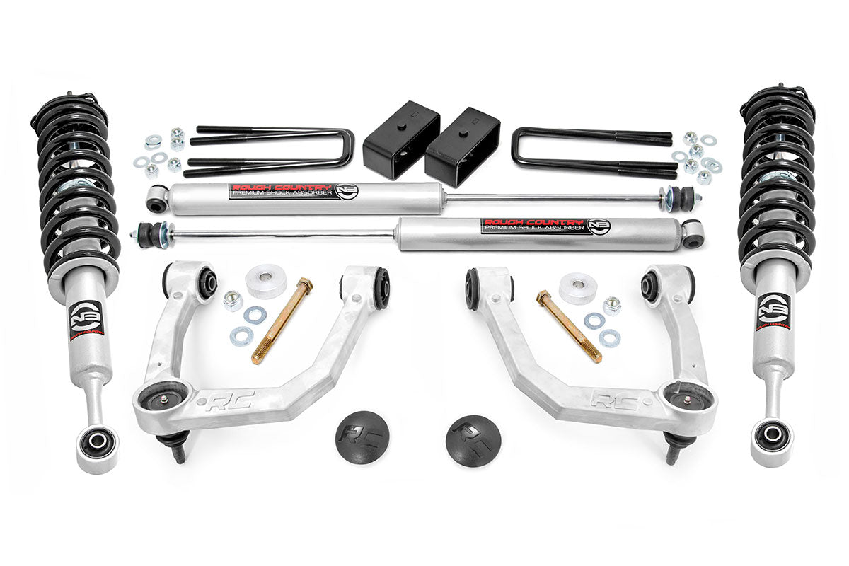 Rough Country 3.5 Inch Lift Kit UCA N3 Struts 05-21 Toyota Tacoma 2WD/4WD Rough Country
