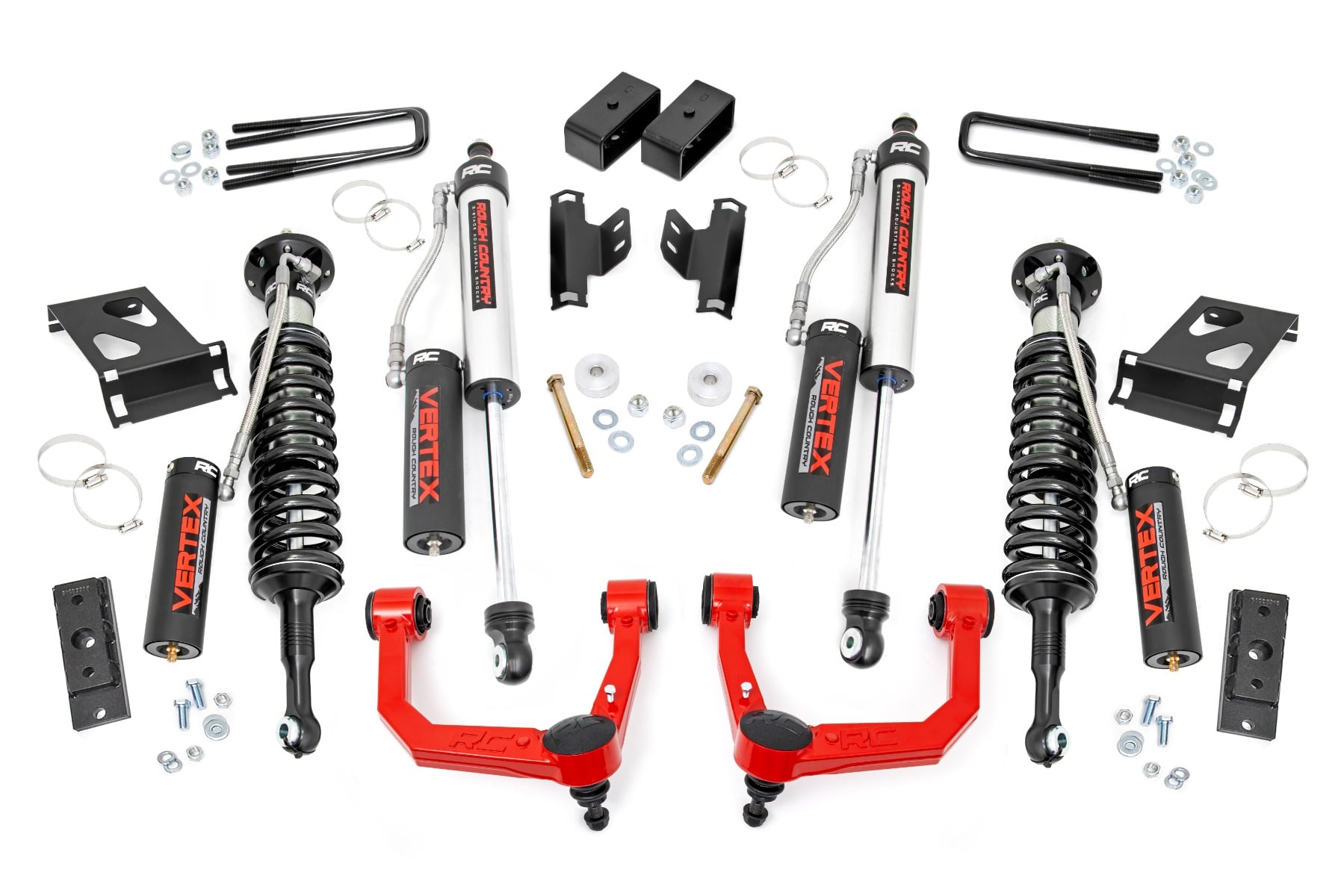 3.5 Inch Lift Kit UCA Vertex Red Toyota Tacoma 2WD/4WD (2005-2023) Rough Country