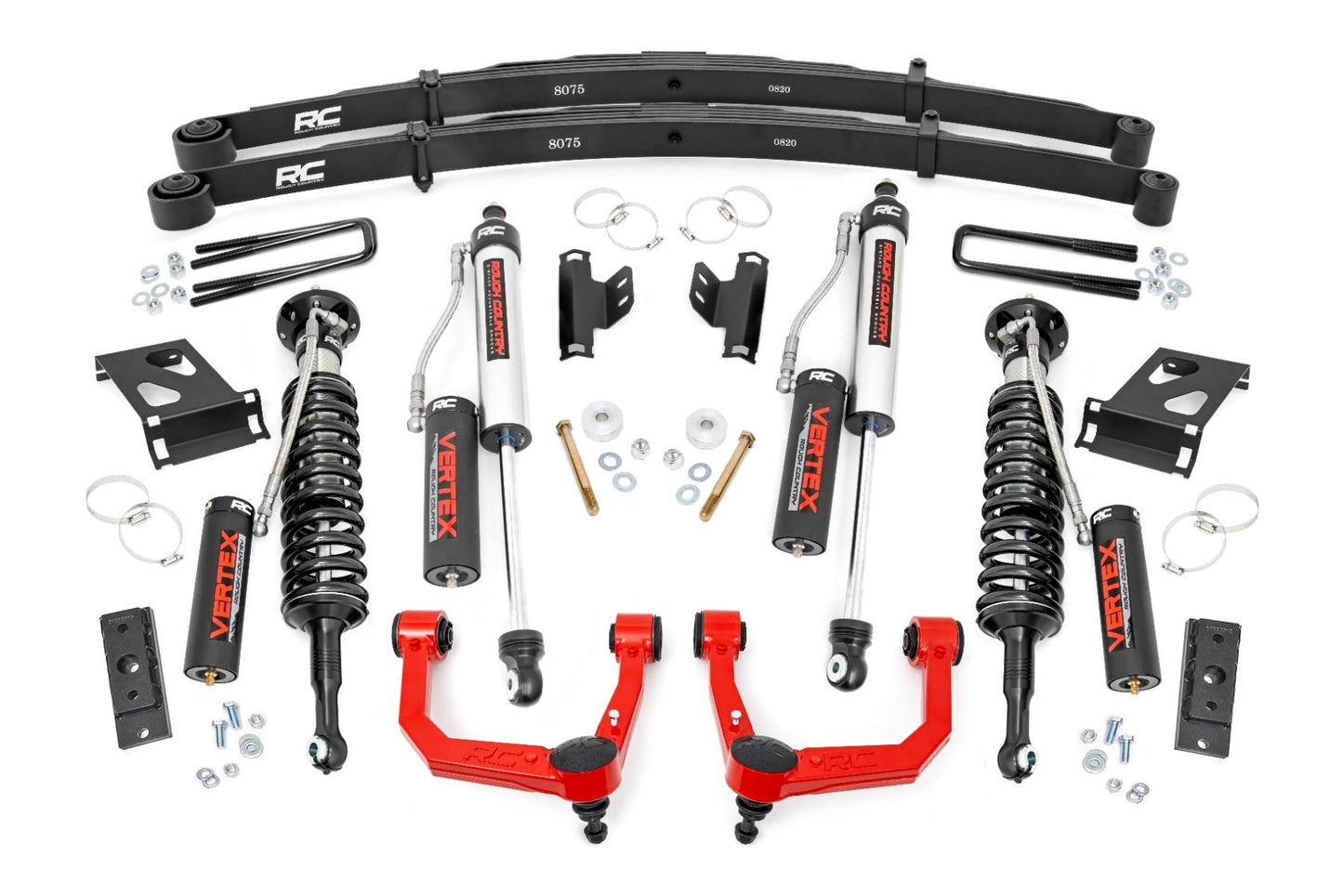 3.5 Inch Lift Kit Vertex Red Toyota Tacoma 2WD/4WD (2005-2023) Rough Country