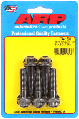 3/8-24 12-Point 7/16 Wrenching Bolts - Chrome Moly Black Oxide 5 Piece ARP Racing Products-10