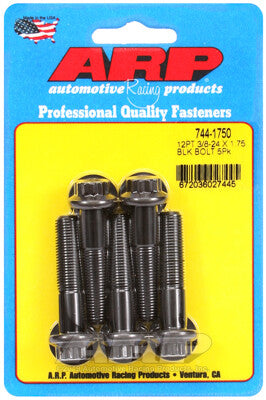 3/8-24 12-Point 7/16 Wrenching Bolts - Chrome Moly Black Oxide 5 Piece ARP Racing Products-9
