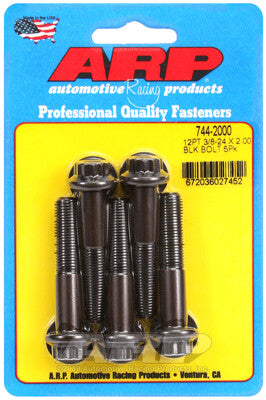 3/8-24 12-Point 7/16 Wrenching Bolts - Chrome Moly Black Oxide 5 Piece ARP Racing Products-8