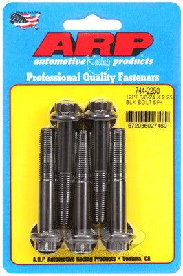 3/8-24 12-Point 7/16 Wrenching Bolts - Chrome Moly Black Oxide 5 Piece ARP Racing Products-7