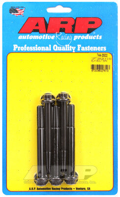 3/8-24 12-Point 7/16 Wrenching Bolts - Chrome Moly Black Oxide 5 Piece ARP Racing Products-2
