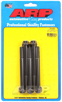 3/8-24 12-Point 7/16 Wrenching Bolts - Chrome Moly Black Oxide 5 Piece ARP Racing Products