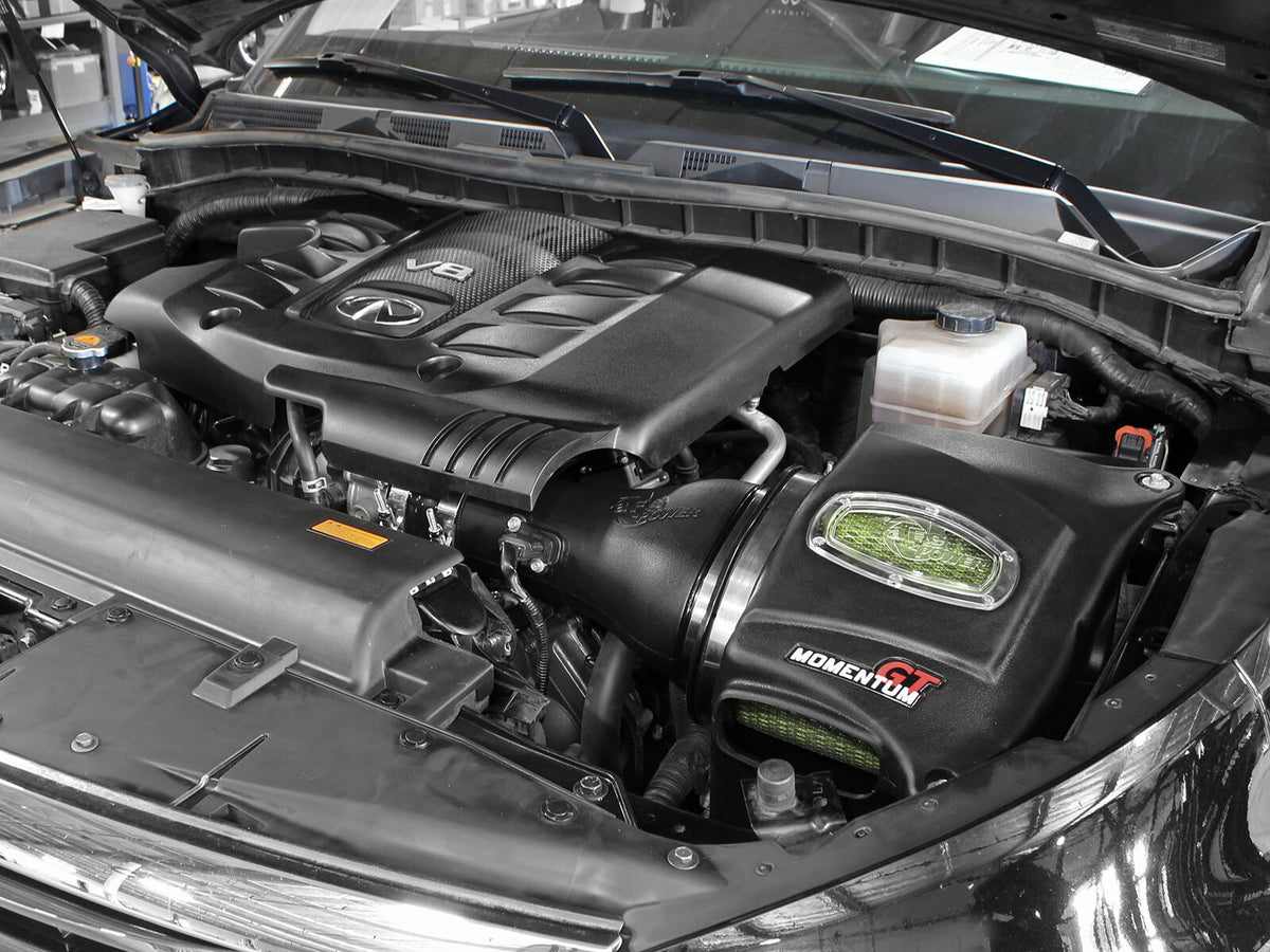 Momentum GT Cold Air Intake System w/ Pro GUARD7 Filter Nissan Armada 17-24/Nissan Patrol 10-24 (Y62)/Infiniti QX80 14-24/Infiniti QX56 11-13 V8-5.6L aFe Power-6