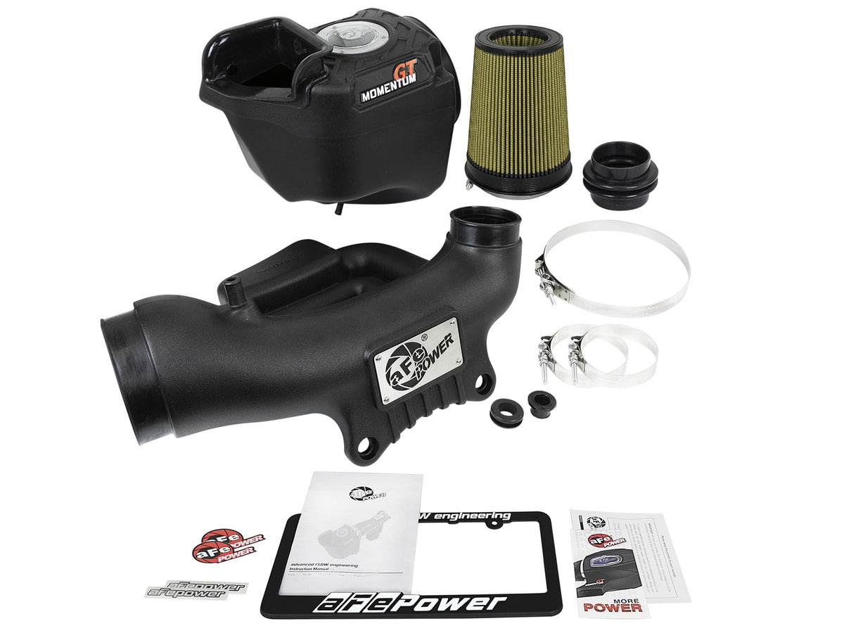 Momentum GT Cold Air Intake System w/ Pro Guard 7 Filter Jeep Wrangler (JK) 12-18 V6-3.6L 12 ft-lbs Torque Gain aFe Power-6