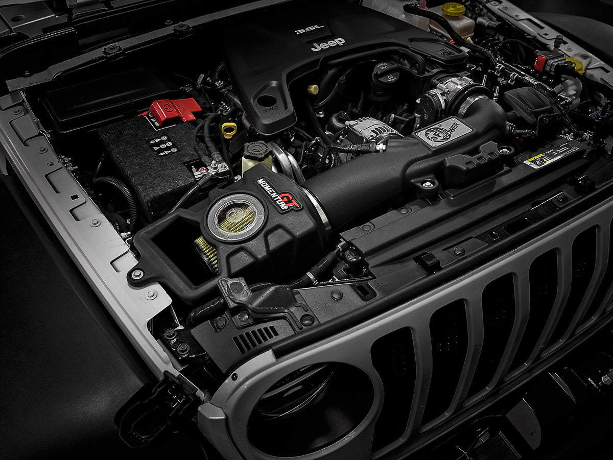 Momentum GT Cold Air Intake System w/ Pro Guard 7 Filter Jeep Wrangler (Jl)/Gladiator (Jt) 18-26 V6-3.6L aFe Power-7