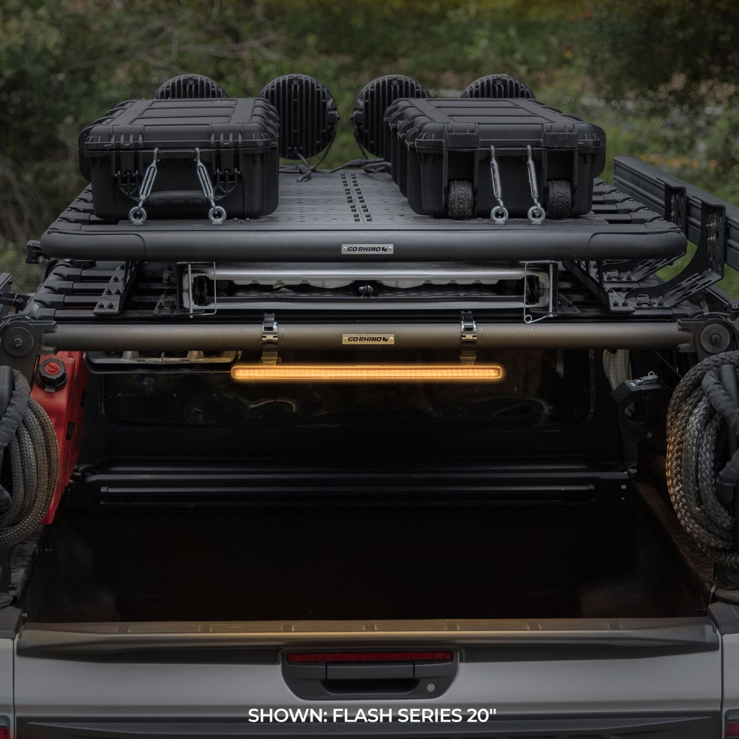 Flash Series Lights 10 Inch Single Multi Function LED Light Bar Black Go Rhino-2