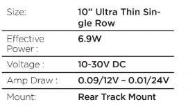 Flash Series Lights 10 Inch Single Multi Function LED Light Bar Black Go Rhino-7