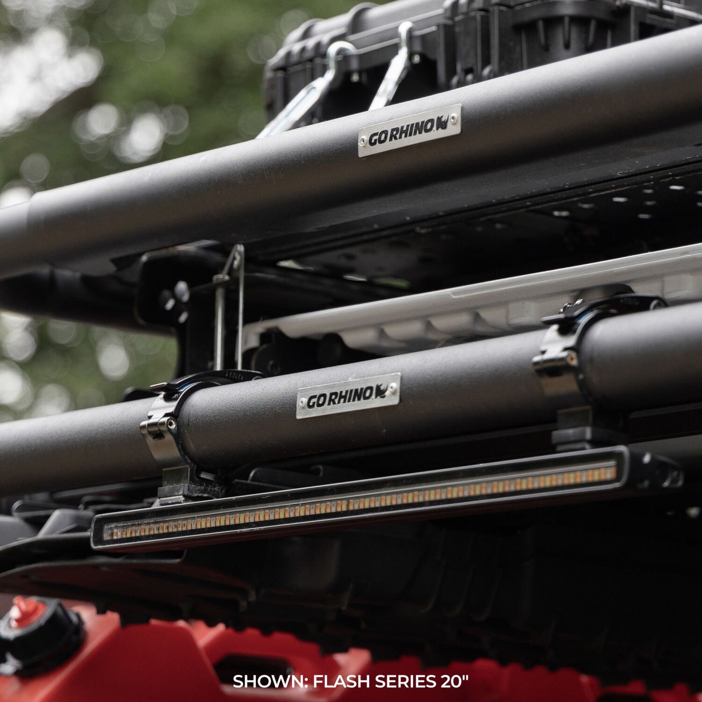 Flash Series Lights 10 Inch Single Multi Function LED Light Bar Black Go Rhino-10