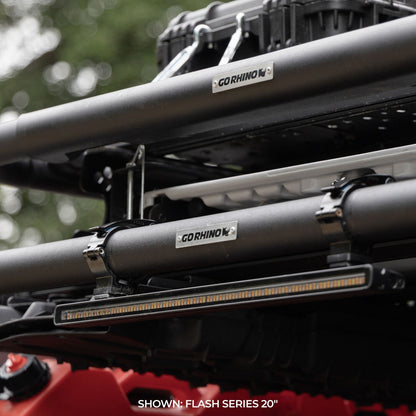 Flash Series Lights 10 Inch Single Multi Function LED Light Bar Black Go Rhino-10