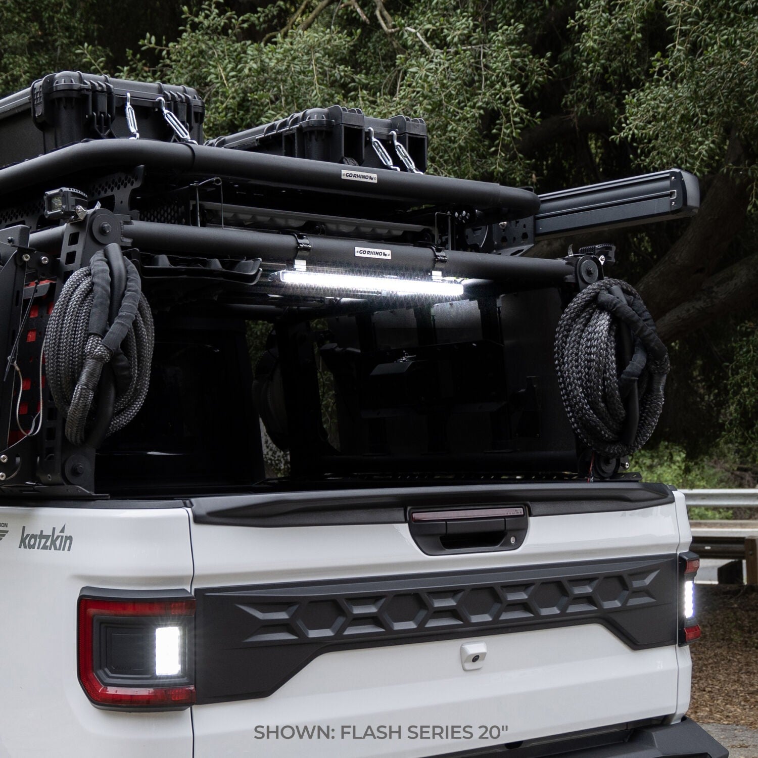 Flash Series Lights 20 Inch Single Multi Function LED Light Bar Black Go Rhino-1