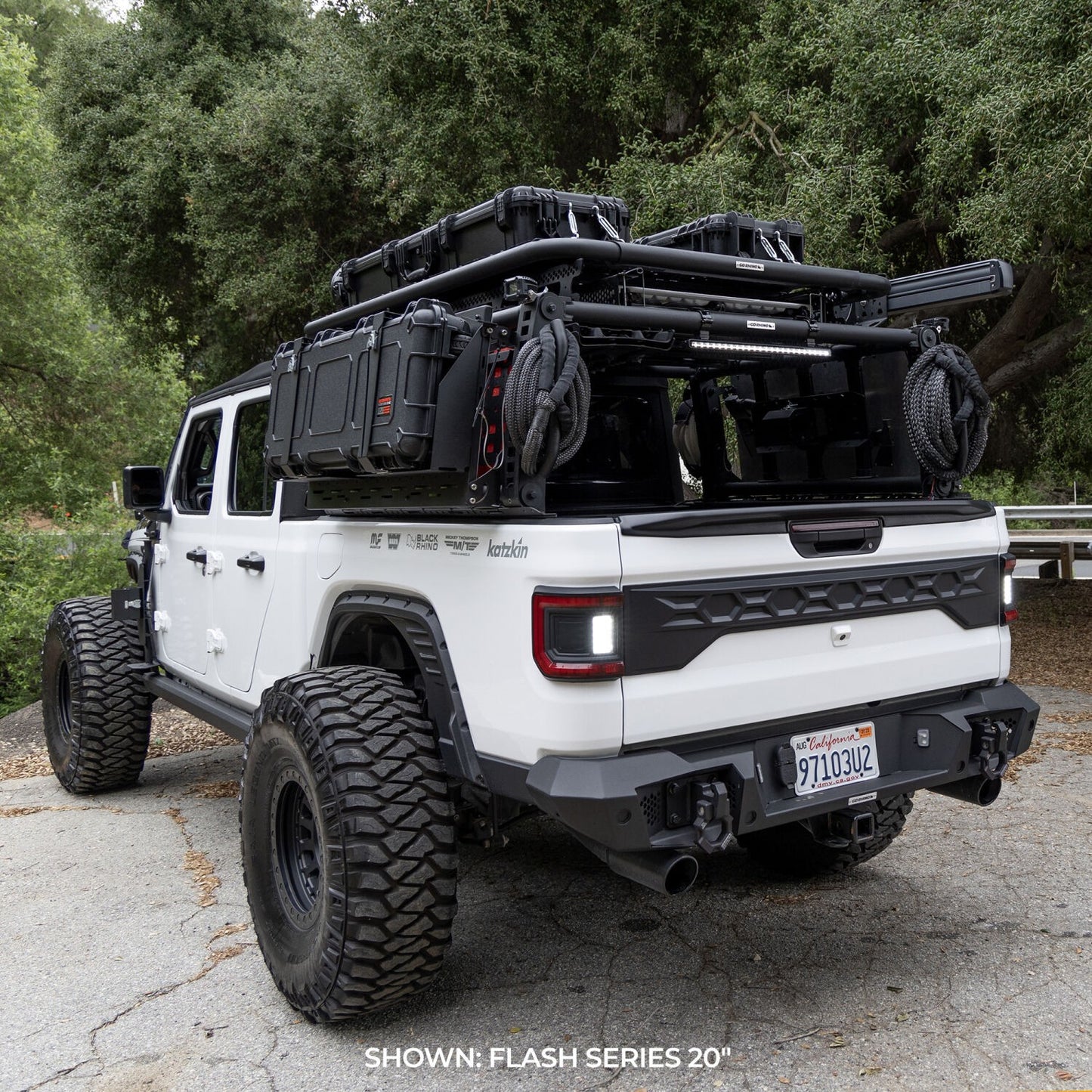 Flash Series Lights 20 Inch Single Multi Function LED Light Bar Black Go Rhino-4