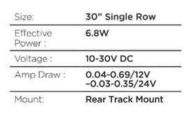 Flash Series Lights 30 Inch Single Multi Function LED Light Bar Black Go Rhino-7