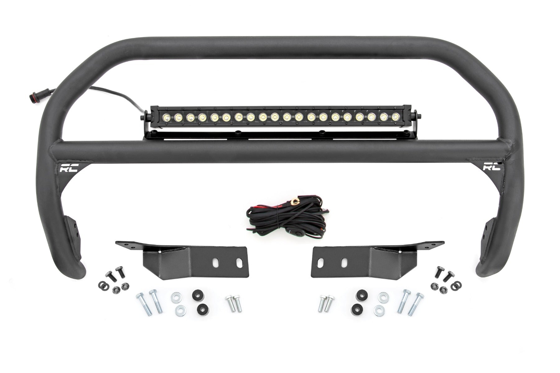 Rough Country Nudge Bar 20 Inch Black Series Single Row LED 07-21 Toyota Tundra Rough Country