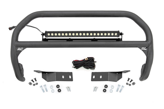 Rough Country Nudge Bar 20 Inch Black Series DRL Single Row LED 07-21 Toyota Tundra Rough Country