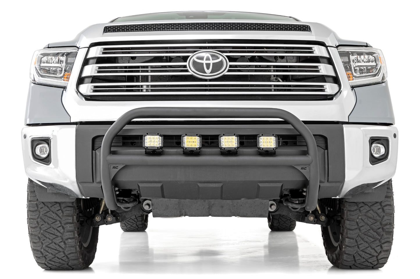Nudge Bar 20 Inch Chrome Series Single Row LED 07-21 Toyota Tundra Rough Country-2