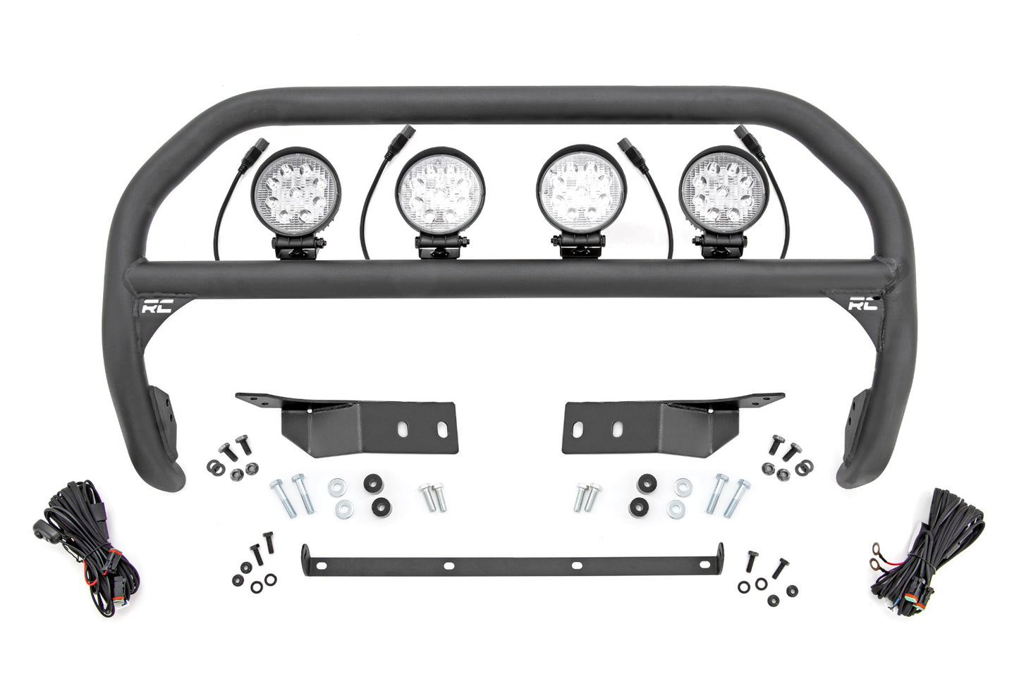 Rough Country Nudge Bar 4 Inch Round Led (x4) 07-21 Toyota Tundra 2WD/4WD Rough Country