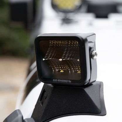 Blackout Series Lights Pair of 2x2 Cube LED Flood Light Kit Black Go Rhino-1