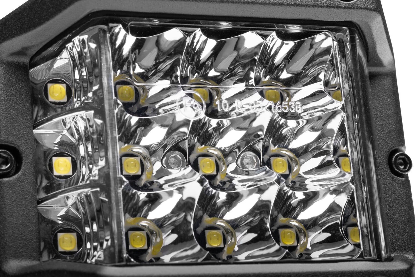 Bright Series Lights Pair of 4x3 Sideline Cube LED Spot Light Kit Black Go Rhino-2