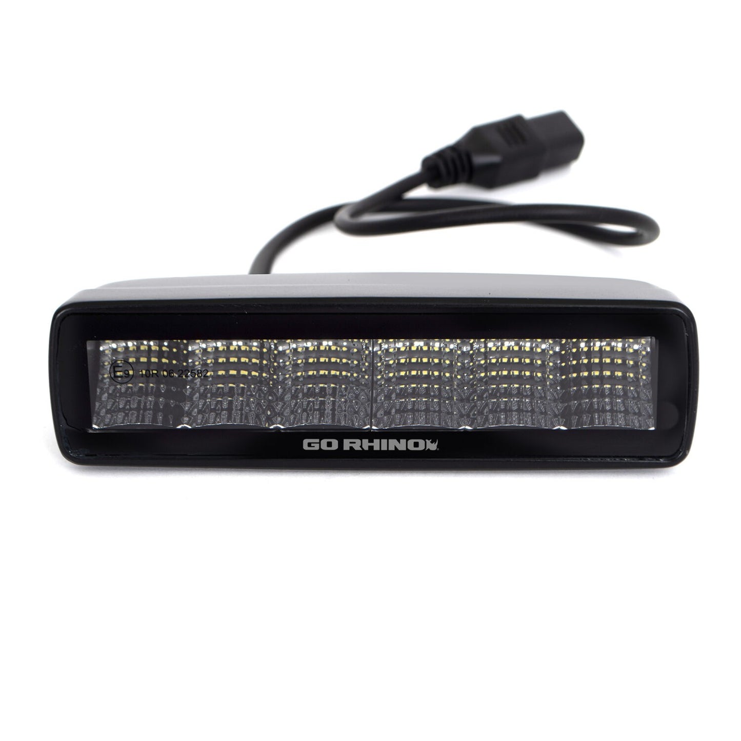 Blackout Series Lights Pair of Sixline LED Flood Light Kit Black Go Rhino-1