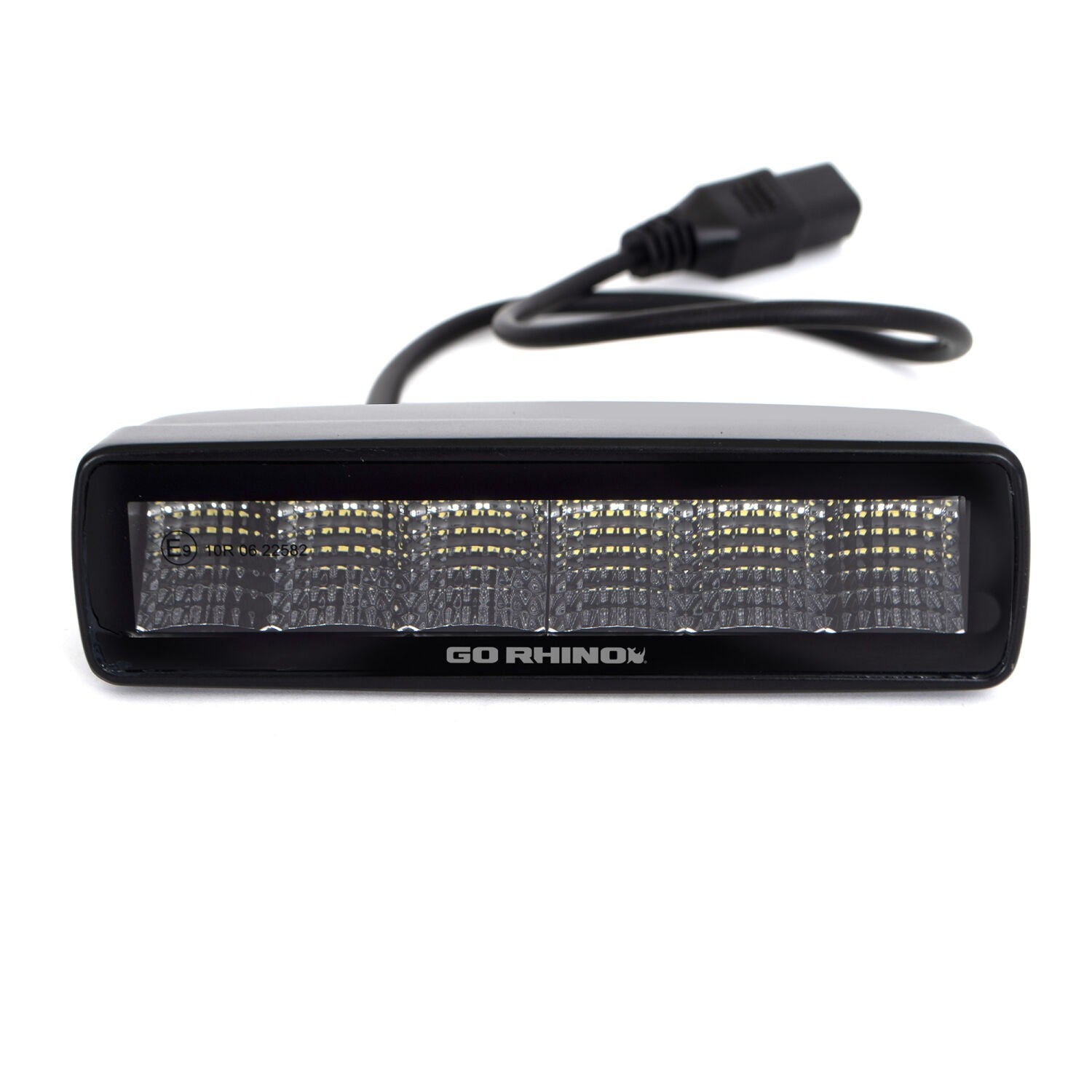 Blackout Series Lights Pair of Sixline LED Flood Light Kit Black Go Rhino-1