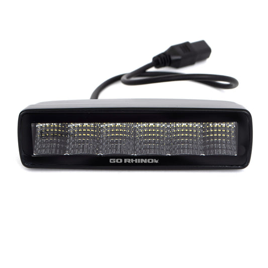 Blackout Series Lights Pair of Sixline LED Flood Light Kit Black Go Rhino-1
