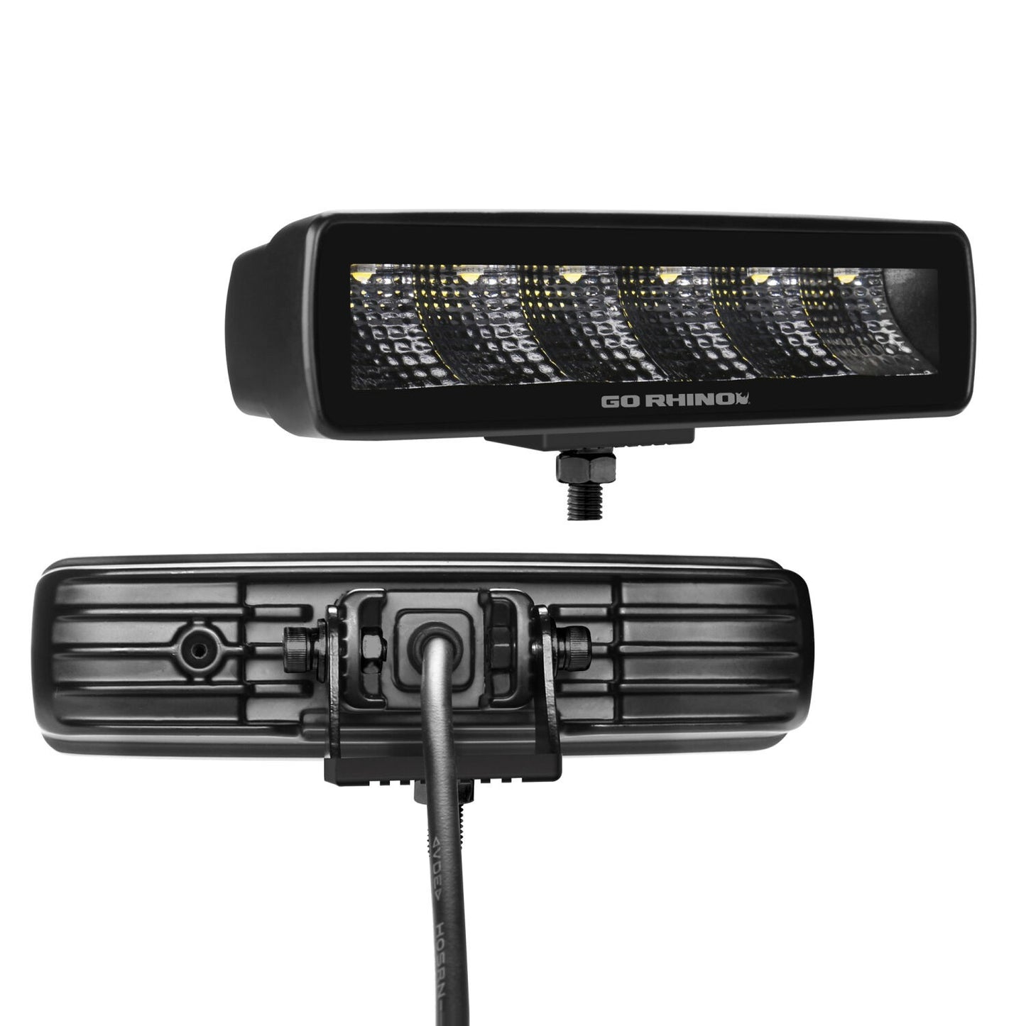 Blackout Series Lights Pair of Sixline LED Flood Light Kit Black Go Rhino-3