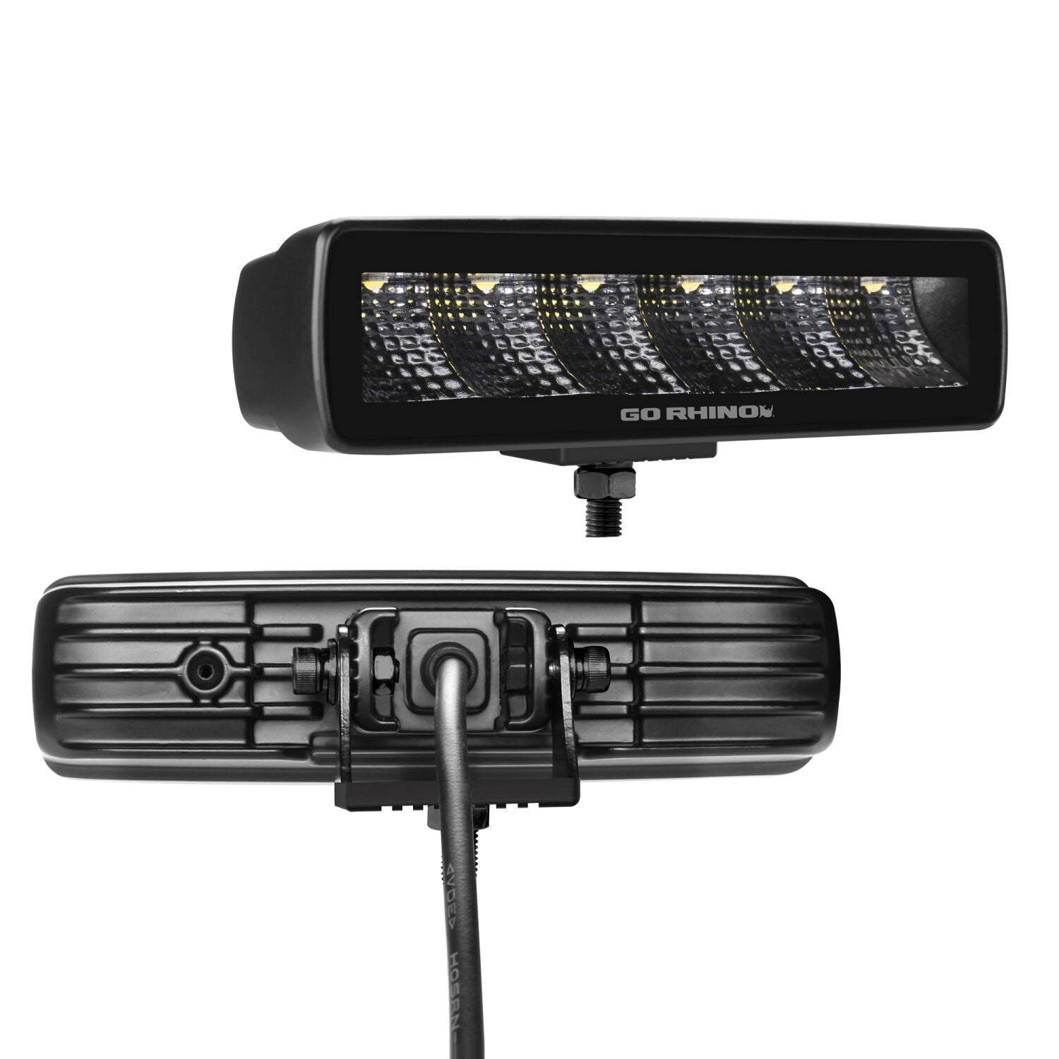 Blackout Series Lights Pair of Sixline LED Flood Light Kit Black Go Rhino-3