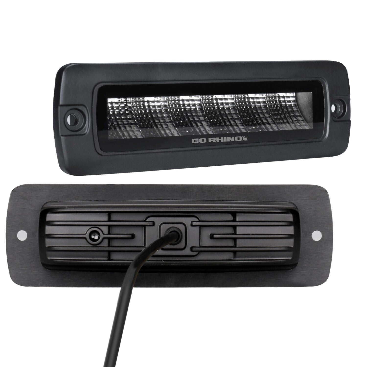 Blackout Series Lights Sixline Spot Lights Flush Mount Blk Go Rhino-2