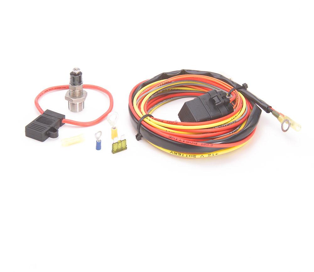 Electric Fan Wiring Harness Kit w/Sending Unit Radiator Be Cool-1