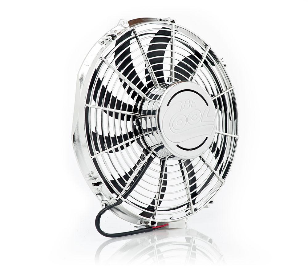 13 Inch Electric Pusher Fan Chrome Plated High Torque Radiator Be Cool