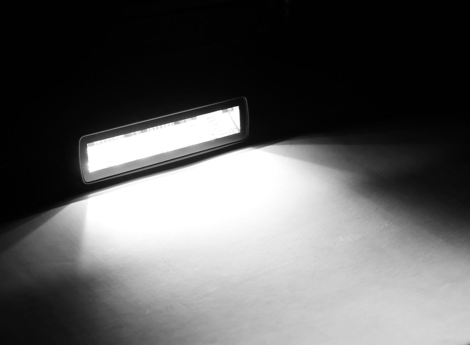 Blackout Combo Series Lights Pair of Sixline LED Flood Lights With Amber Accent Black Go Rhino-3