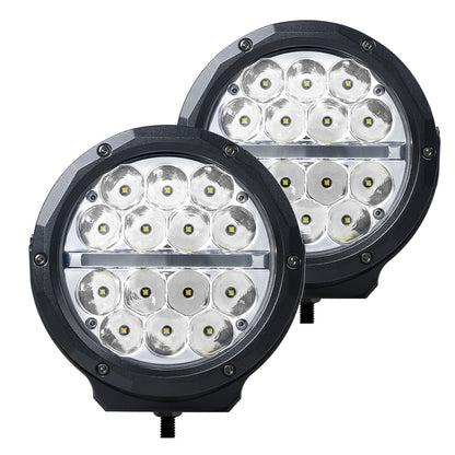 Bright Series Lights 6 Inch Round LED Driving Light Black Go Rhino-2
