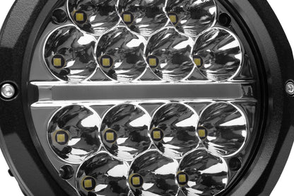 Bright Series Lights 6 Inch Round LED Driving Light Black Go Rhino-3