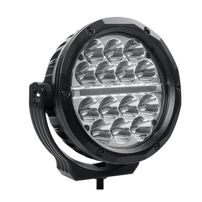 Bright Series Lights 6 Inch Round LED Driving Light Black Go Rhino-7