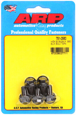 5/16 Inch Hex Bolts - Chrome Moly Black Oxide ARP Racing Products-18