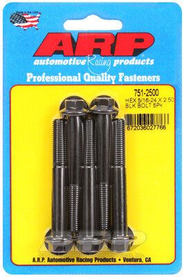 5/16 Inch Hex Bolts - Chrome Moly Black Oxide ARP Racing Products-10