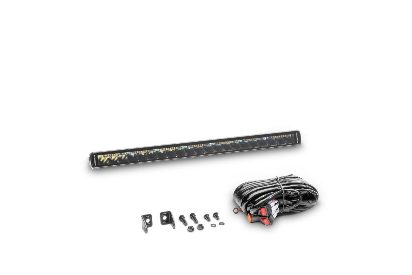 Blackout Combo Series Lights 20.5 Inch Single Row LED Light Bar With Amber Lighting Black Go Rhino