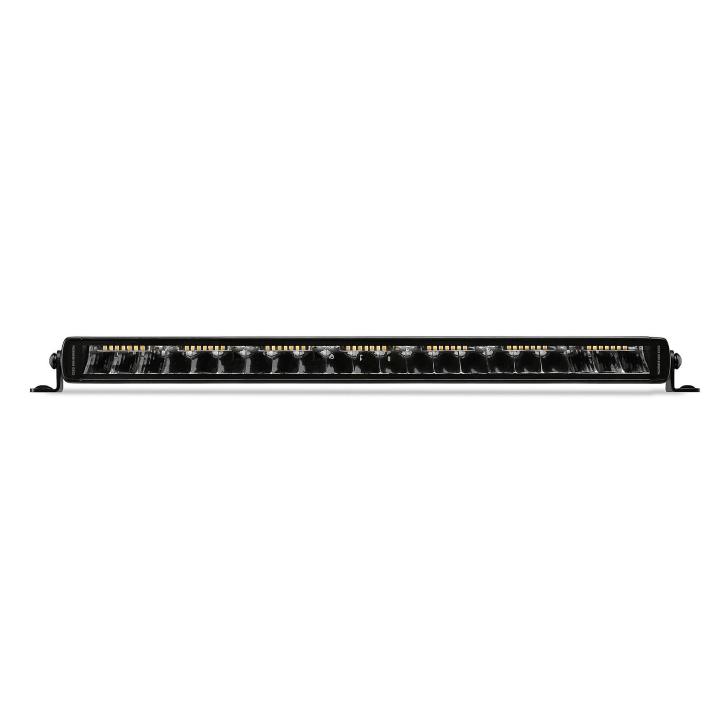 Blackout Combo Series Lights 20.5 Inch Single Row LED Light Bar With Amber Lighting Black Go Rhino-3