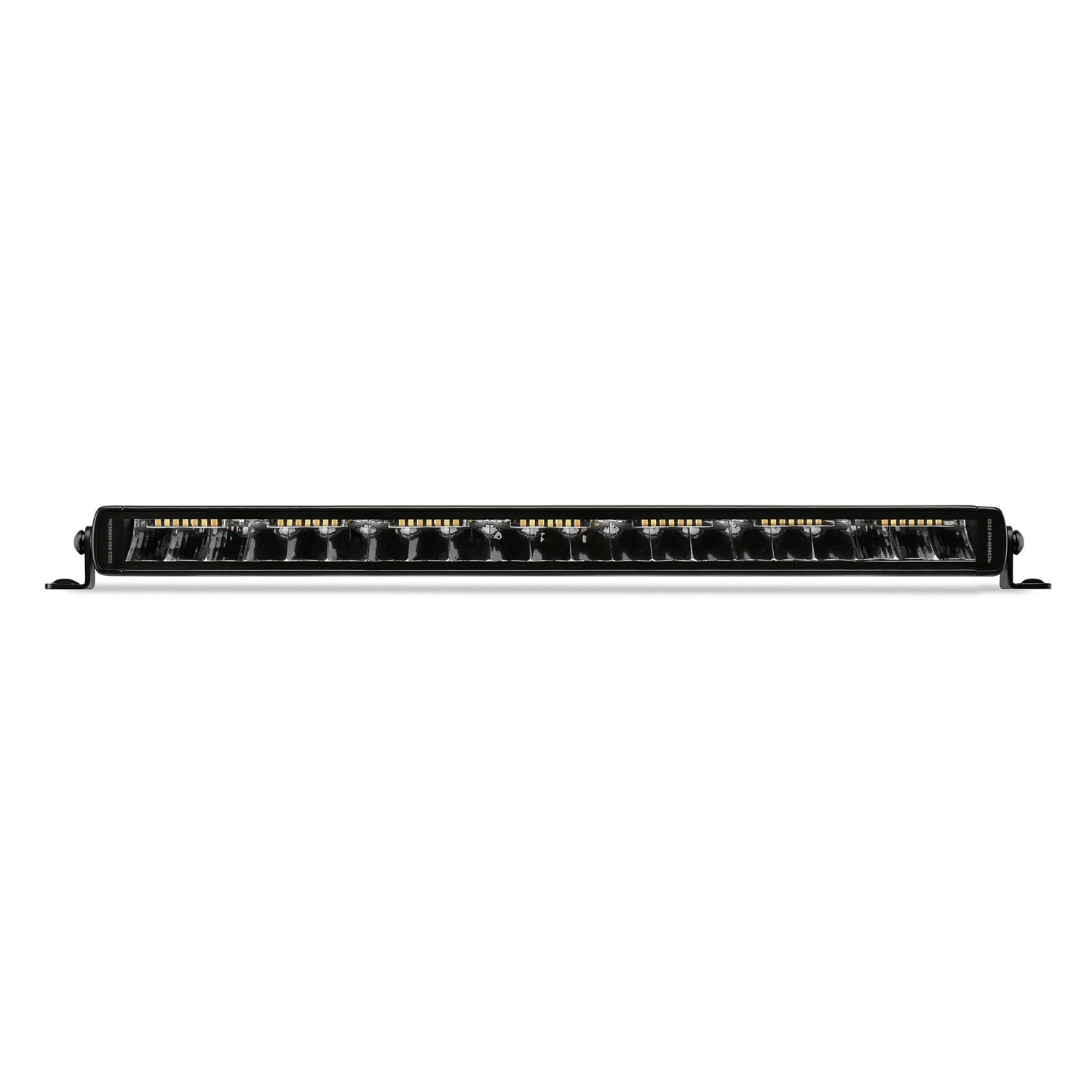 Blackout Combo Series Lights 20.5 Inch Single Row LED Light Bar With Amber Lighting Black Go Rhino-3