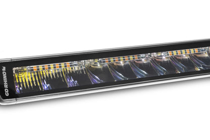 Blackout Combo Series Lights 20.5 Inch Single Row LED Light Bar With Amber Lighting Black Go Rhino-4