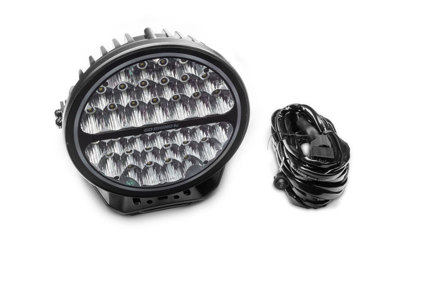 Blackout Series Lights 9 Inch Round LED Single Driving Kit W/Daytime Running Lights Black 2026-2026 Chevrolet Suburban 2026-2026 Chevrolet Tahoe Go Rhino