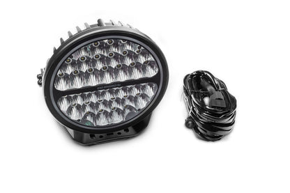 Blackout Series Lights 9 Inch Round LED Single Driving Kit W/Daytime Running Lights Black 2026-2026 Chevrolet Suburban 2026-2026 Chevrolet Tahoe Go Rhino