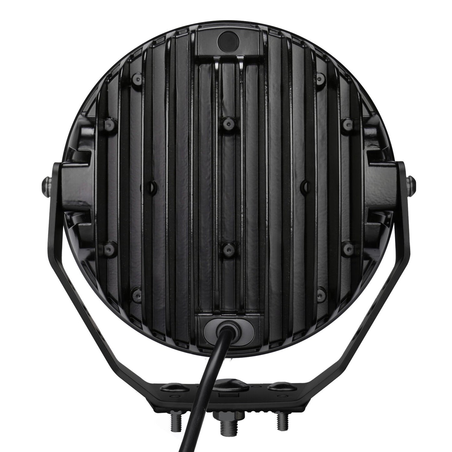 Blackout Series Lights 9 Inch Round LED Single Driving Kit W/Daytime Running Lights Black 2026-2026 Chevrolet Suburban 2026-2026 Chevrolet Tahoe Go Rhino-5