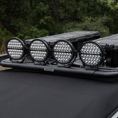 Blackout Series Lights 9 Inch Round Single LED Spot Light Kit W/Daytime Running Lights Black 2026-2026 Chevrolet Suburban 2026-2026 Chevrolet Tahoe Go Rhino-2