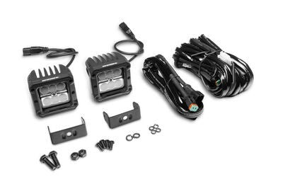 Bright Series Lights 3x3 Cube LED Flood Lights, Set of Four Black Go Rhino
