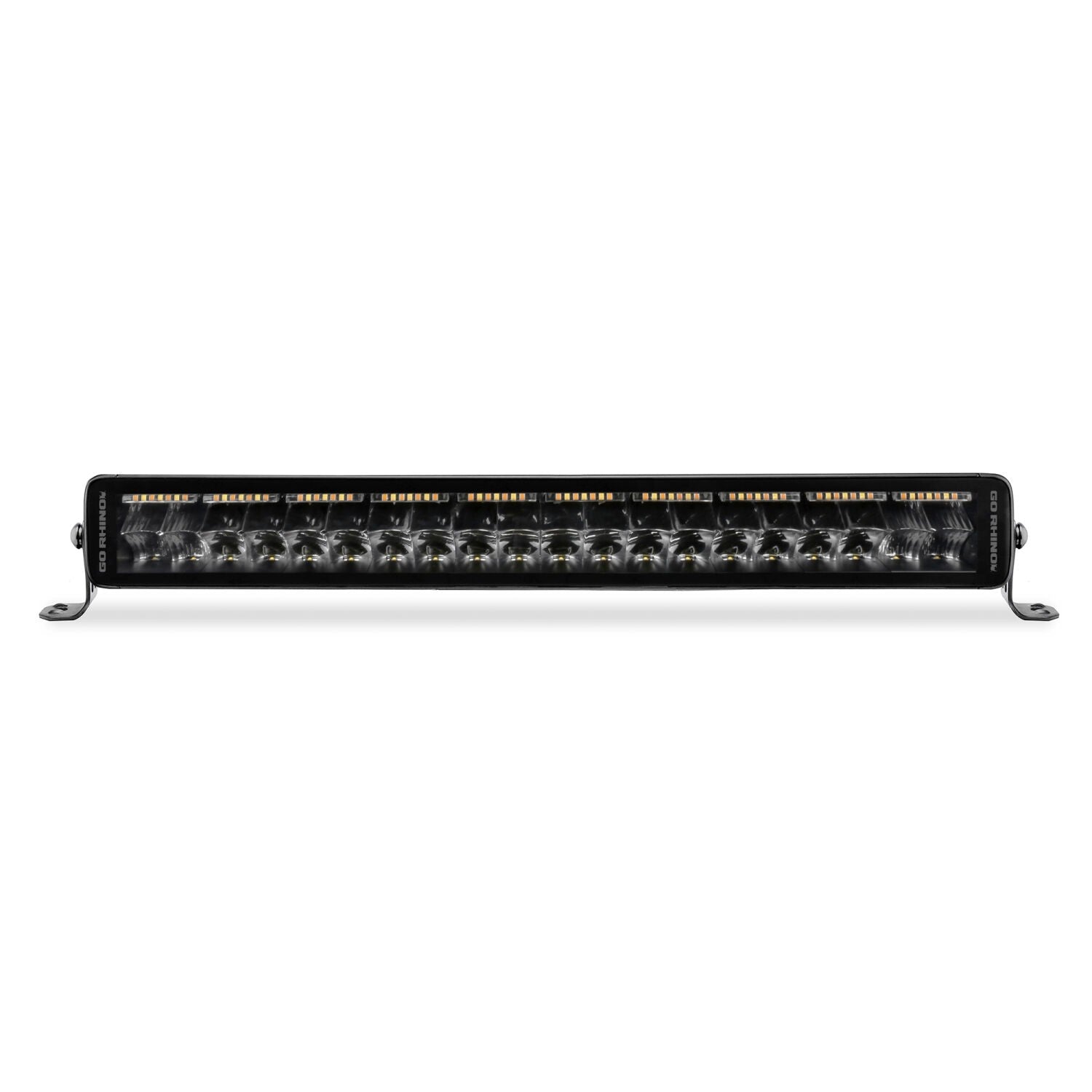 Blackout Combo Series Lights 21.5 Inch Double Row LED Light Bar With Amber Lighting Black Go Rhino-4