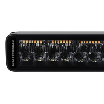 Blackout Combo Series Lights 21.5 Inch Double Row LED Light Bar With Amber Lighting Black Go Rhino-6